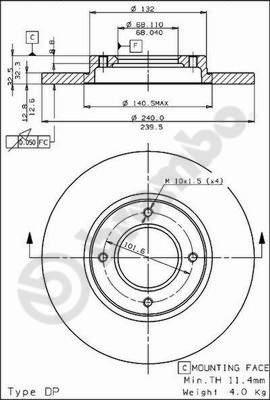 Brembo 08.4967.20 - Kočioni disk www.molydon.hr