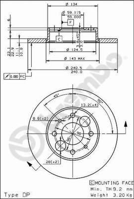 Brembo 08.4917.20 - Kočioni disk www.molydon.hr