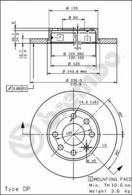 Brembo 08.4475.30 - Kočioni disk www.molydon.hr