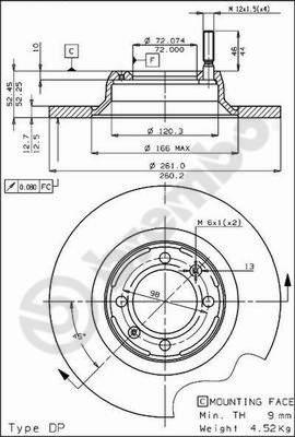 Brembo 08.4070.10 - Kočioni disk www.molydon.hr