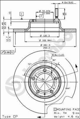 Brembo 08.4070.20 - Kočioni disk www.molydon.hr