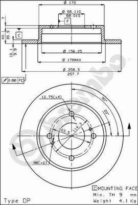 Brembo 08.4852.10 - Kočioni disk www.molydon.hr