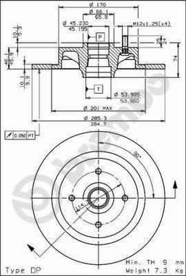 Brembo 08.5051.10 - Kočioni disk www.molydon.hr