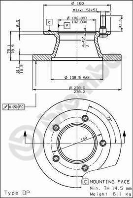 Brembo 08.5181.10 - Kočioni disk www.molydon.hr