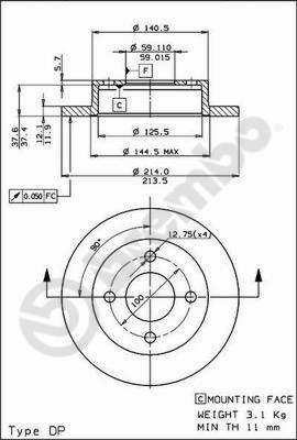 Brembo 08.5131.10 - Kočioni disk www.molydon.hr