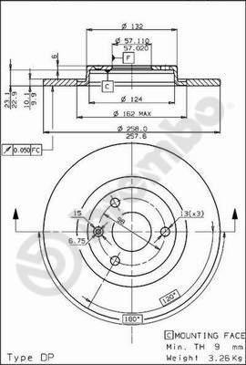 Brembo 08.5265.10 - Kočioni disk www.molydon.hr