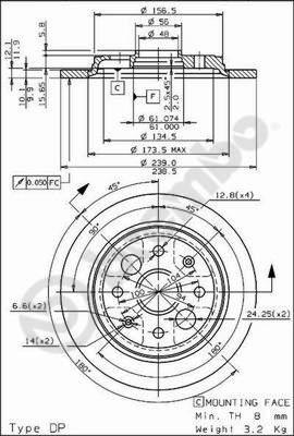 Brembo 08.6837.10 - Kočioni disk www.molydon.hr