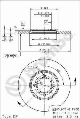 Brembo 08.6740.10 - Kočioni disk www.molydon.hr