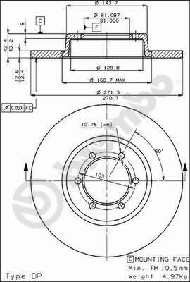 Brembo 08.3956.20 - Kočioni disk www.molydon.hr