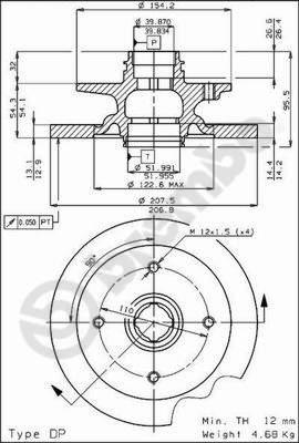 Brembo 08.3957.10 - Kočioni disk www.molydon.hr