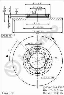 Brembo 08.3190.10 - Kočioni disk www.molydon.hr