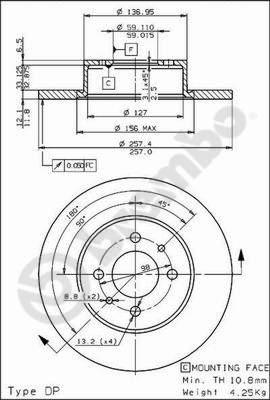 Brembo 08.3129.10 - Kočioni disk www.molydon.hr