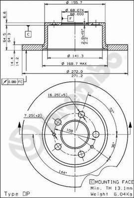 Brembo 08.2473.10 - Kočioni disk www.molydon.hr