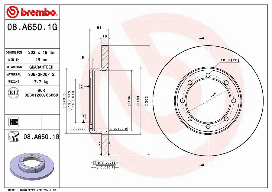 Brembo KT 10 038 - Komplet kočnica, disk-kočnica www.molydon.hr