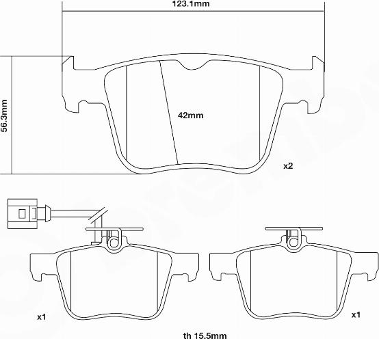 Brembo 07.B315.93 - Komplet Pločica za kocnicu velike snage www.molydon.hr