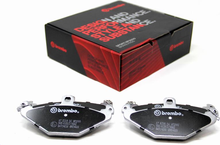 Brembo 07.B315.06 - Komplet Pločica za kocnicu velike snage www.molydon.hr