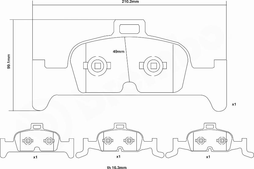 Brembo 07.D435.40 - Komplet Pločica za kocnicu velike snage www.molydon.hr