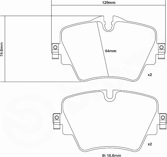 Brembo 07.D435.43 - Komplet Pločica za kocnicu velike snage www.molydon.hr