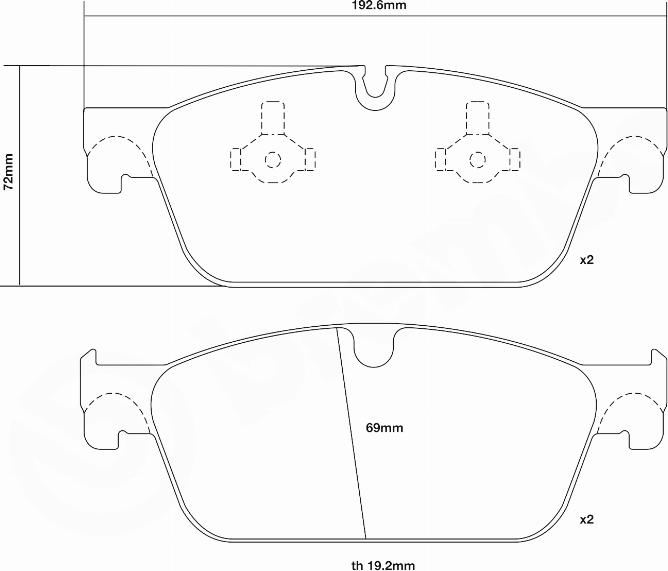 Brembo 07.D435.47 - Komplet Pločica za kocnicu velike snage www.molydon.hr