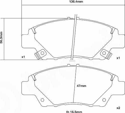 Brembo 07.D435.55 - Komplet Pločica za kocnicu velike snage www.molydon.hr