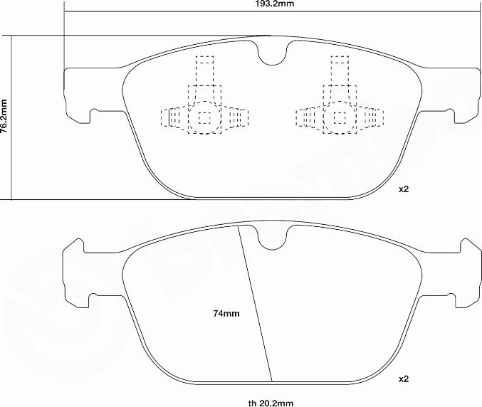 Brembo 07.D435.52 - Komplet Pločica za kocnicu velike snage www.molydon.hr