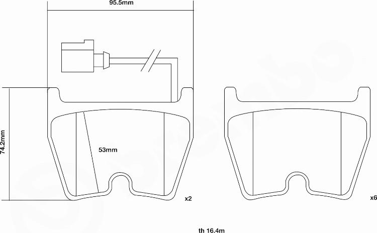 Brembo 07.D435.65 - Komplet Pločica za kocnicu velike snage www.molydon.hr