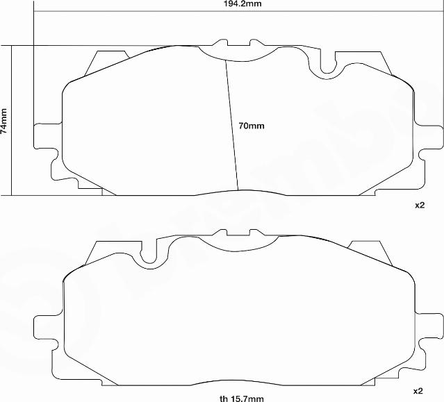 Brembo 07.D435.61 - Komplet Pločica za kocnicu velike snage www.molydon.hr