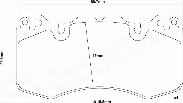 Brembo 07.D435.11 - Komplet Pločica za kocnicu velike snage www.molydon.hr