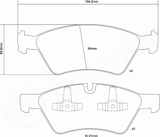 Brembo 07.D435.17 - Komplet Pločica za kocnicu velike snage www.molydon.hr