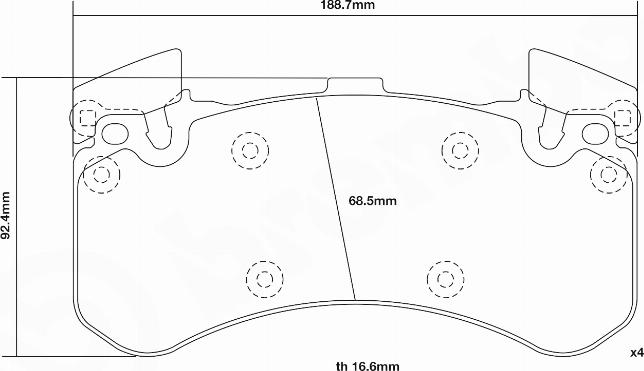 Brembo 07.D435.26 - Komplet Pločica za kocnicu velike snage www.molydon.hr