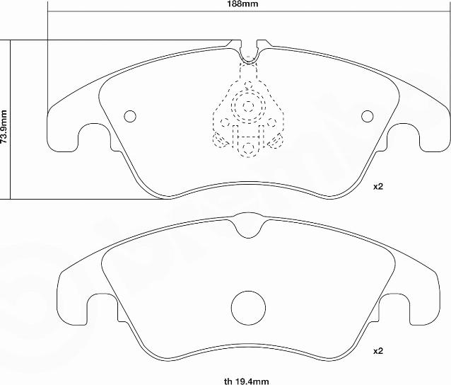 Brembo 07.D435.21 - Komplet Pločica za kocnicu velike snage www.molydon.hr