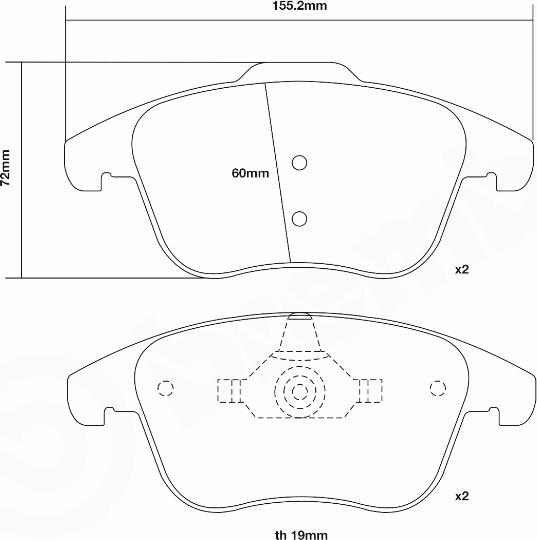 Brembo 07.D435.75 - Komplet Pločica za kocnicu velike snage www.molydon.hr