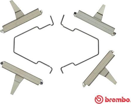 Brembo A 02 243 - Komplet pribora, Pločica disk kočnice www.molydon.hr