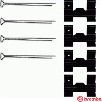 Brembo A 02 256 - Komplet pribora, Pločica disk kočnice www.molydon.hr