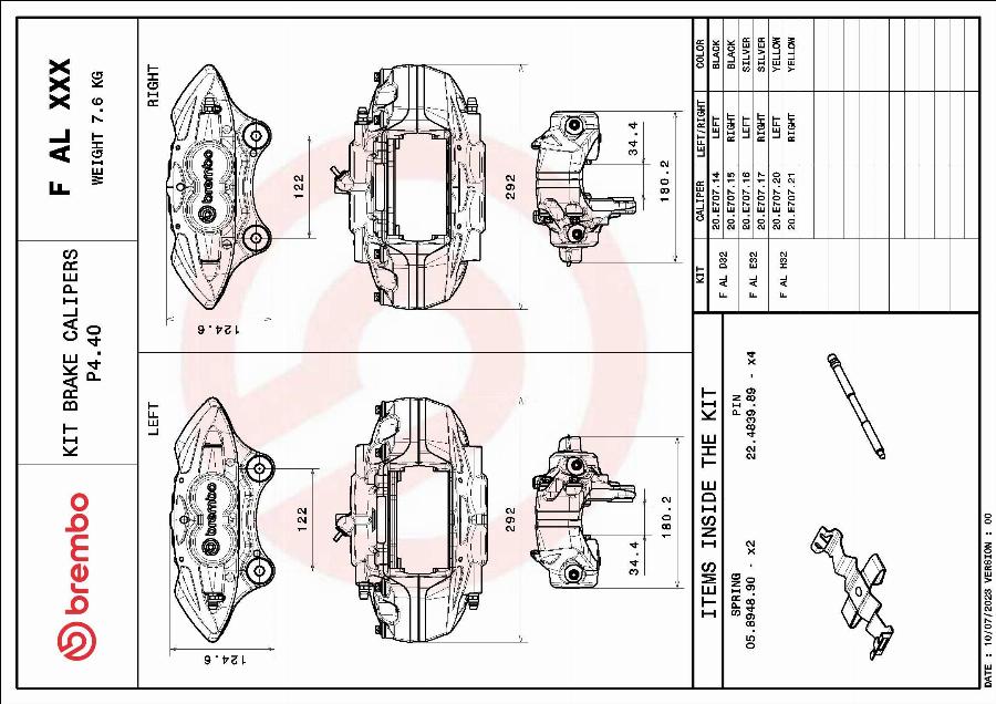 Brembo F AL D32 - Komplet osovina kočione čeljusti www.molydon.hr