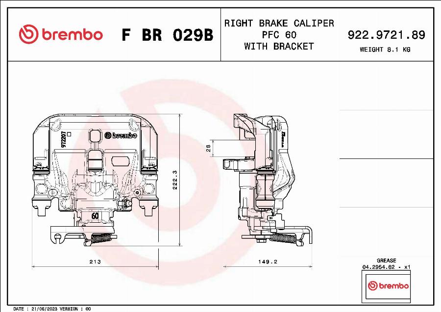 Brembo F BR 029B - kočione čeljusti www.molydon.hr