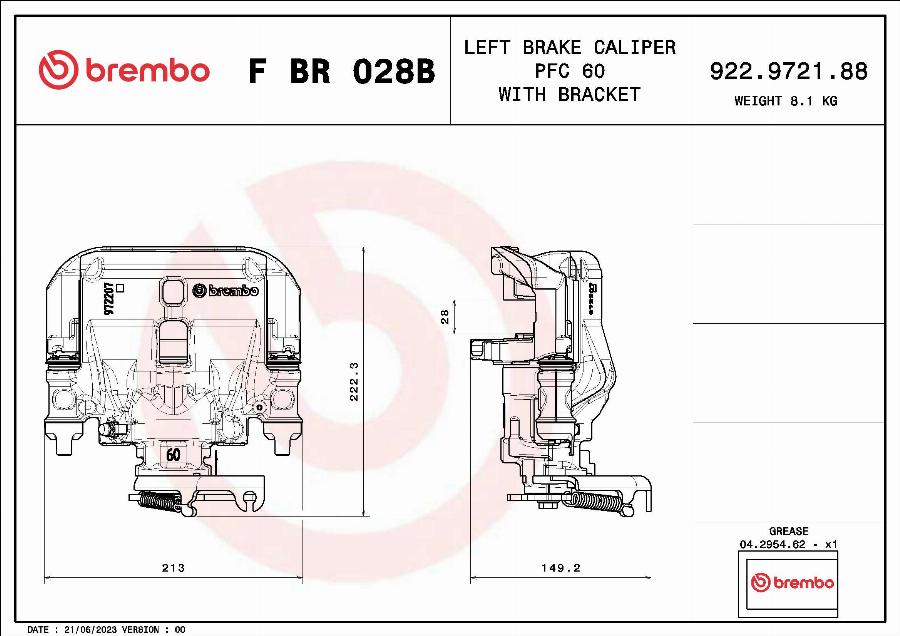 Brembo F BR 028B - kočione čeljusti www.molydon.hr