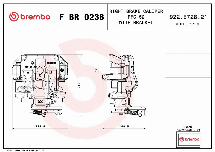 Brembo F BR 023B - kočione čeljusti www.molydon.hr