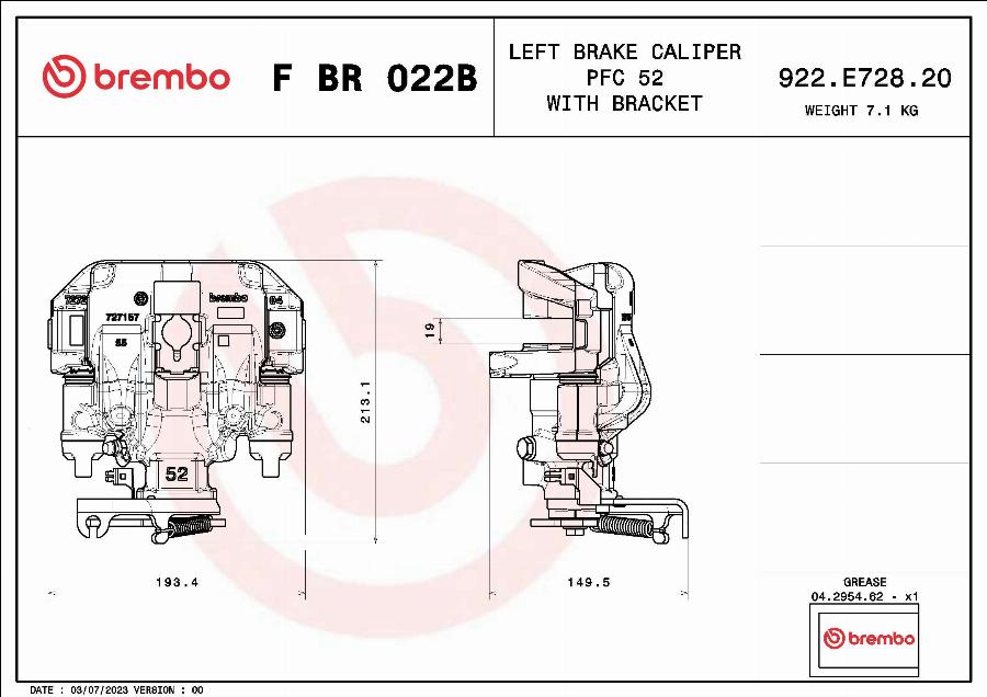 Brembo F BR 022B - kočione čeljusti www.molydon.hr