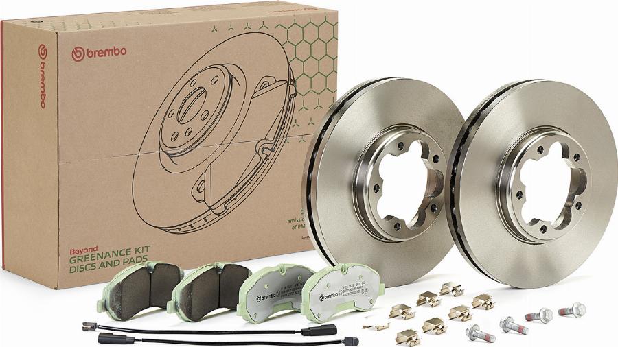 Brembo KT 10 011 - Komplet kočnica, disk-kočnica www.molydon.hr