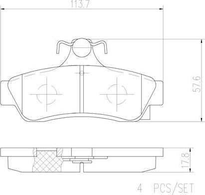 Brembo P99015N - Komplet Pločica, disk-kočnica www.molydon.hr