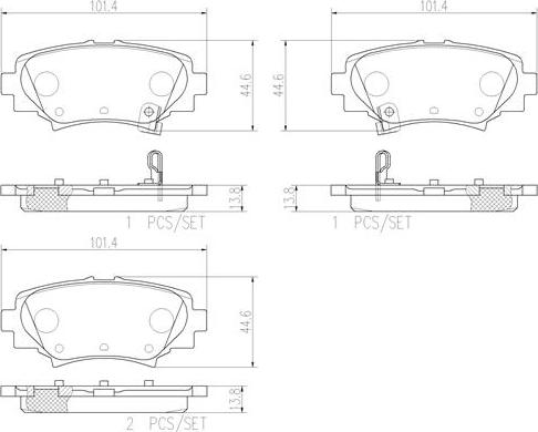 Brembo P49049N - Komplet Pločica, disk-kočnica www.molydon.hr