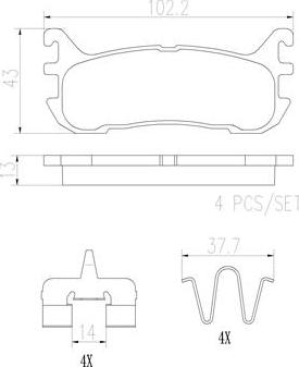 Brembo P49046N - Komplet Pločica, disk-kočnica www.molydon.hr