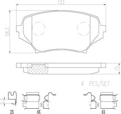 Brembo P49043N - Komplet Pločica, disk-kočnica www.molydon.hr