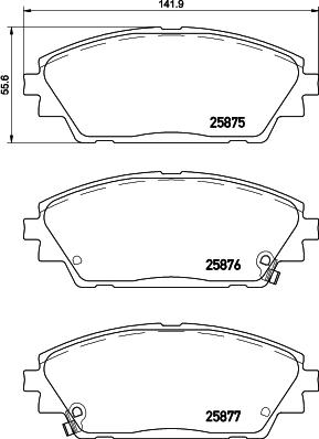 Brembo P 49 050 - Komplet Pločica, disk-kočnica www.molydon.hr