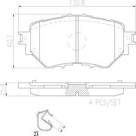 Brembo P49052N - Komplet Pločica, disk-kočnica www.molydon.hr