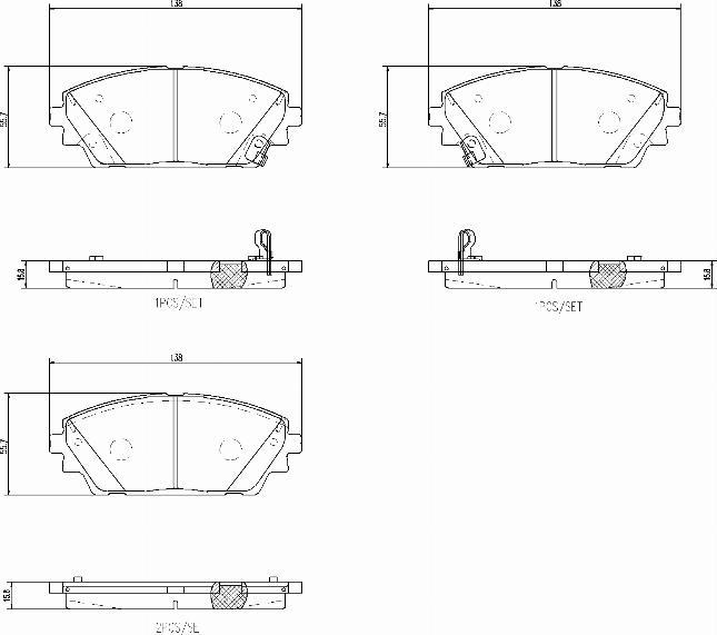 Brembo P49065N - Komplet Pločica, disk-kočnica www.molydon.hr