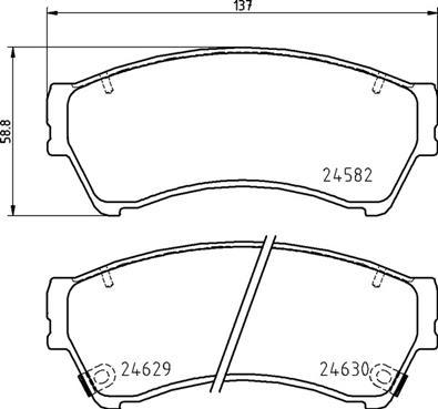 Brembo P 49 060 - Komplet Pločica, disk-kočnica www.molydon.hr