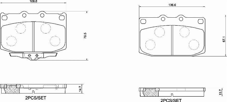 Brembo P 49 068 - Komplet Pločica, disk-kočnica www.molydon.hr