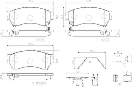 Brembo P49039N - Komplet Pločica, disk-kočnica www.molydon.hr